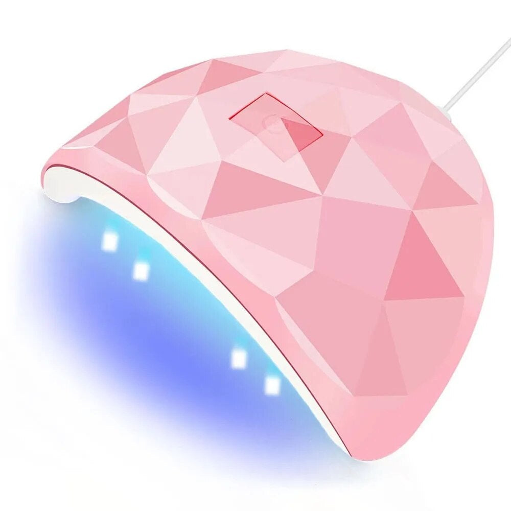 "Professional 18-LED UV Nail Dryer Lamp for Gel Polish - USB Rechargeable Manicure Equipment"