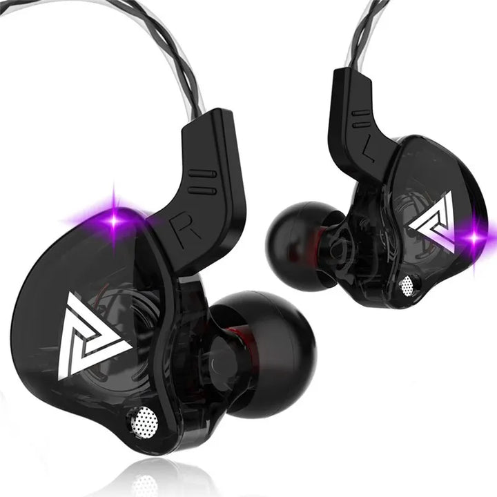 "QKZ AK6 Copper Driver Hifi Earphones - Bass-Boosted Stereo Headphones with Mic"
