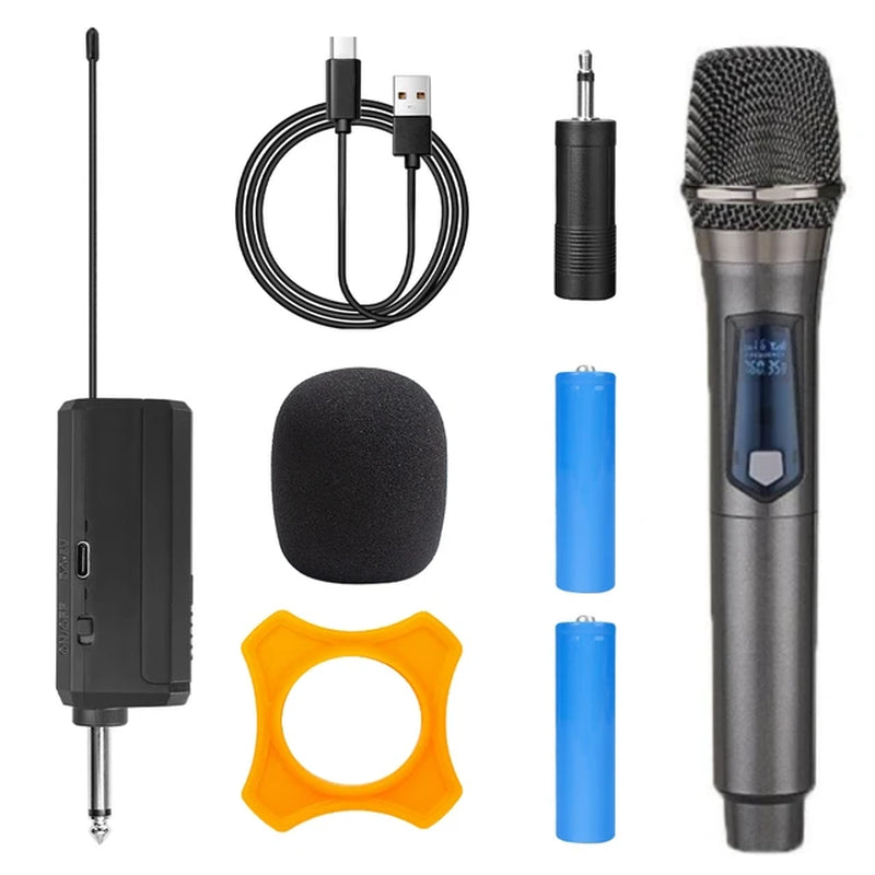 "Professional Dual-Channel Wireless Microphone for Karaoke, Church, and Events"