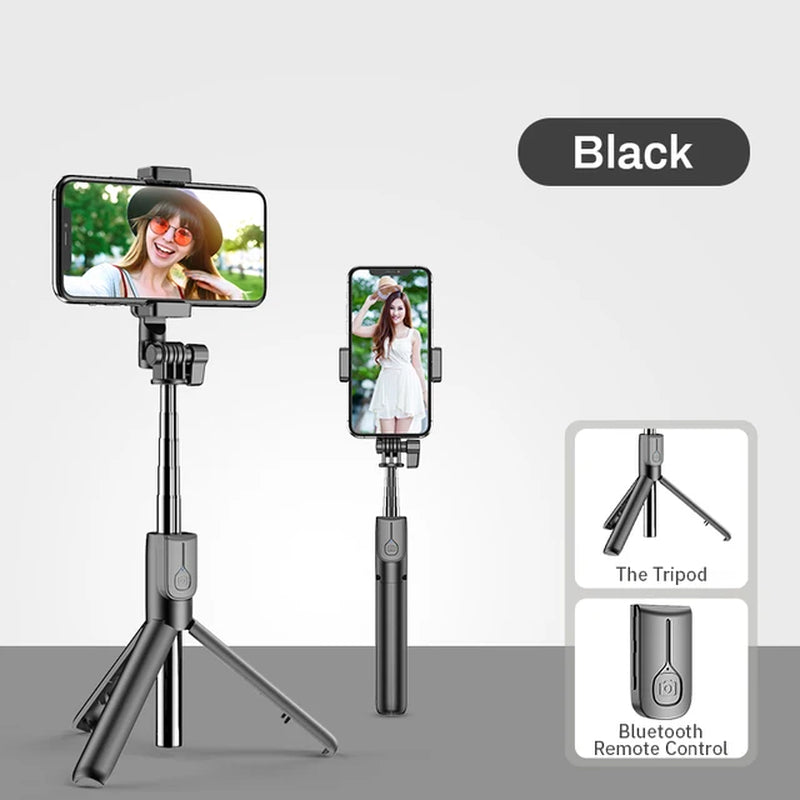 4-in-1 Selfie Stick with LED Ring Light – Perfect Lighting for Every Shot!