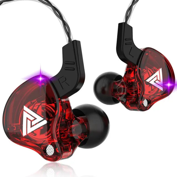 "QKZ AK6 Copper Driver Hifi Earphones - Bass-Boosted Stereo Headphones with Mic"