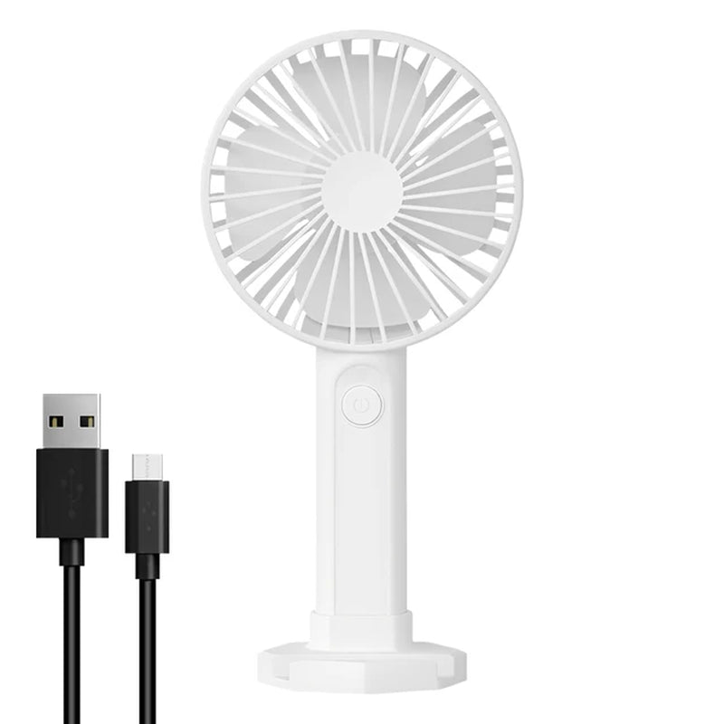 "Mini Portable USB Rechargeable Handheld Fan - Perfect for Office, Dorm, and On-the-Go!"