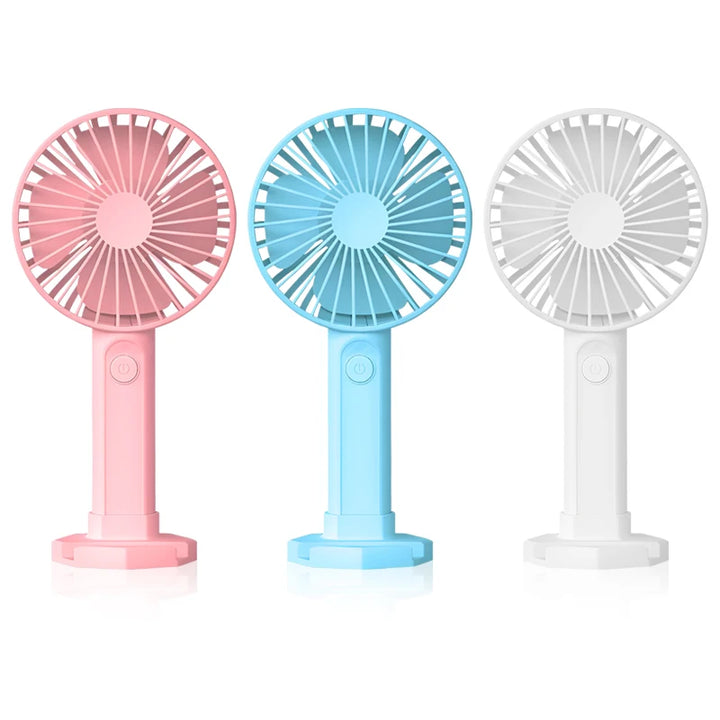 "Mini Portable USB Rechargeable Handheld Fan - Perfect for Office, Dorm, and On-the-Go!"