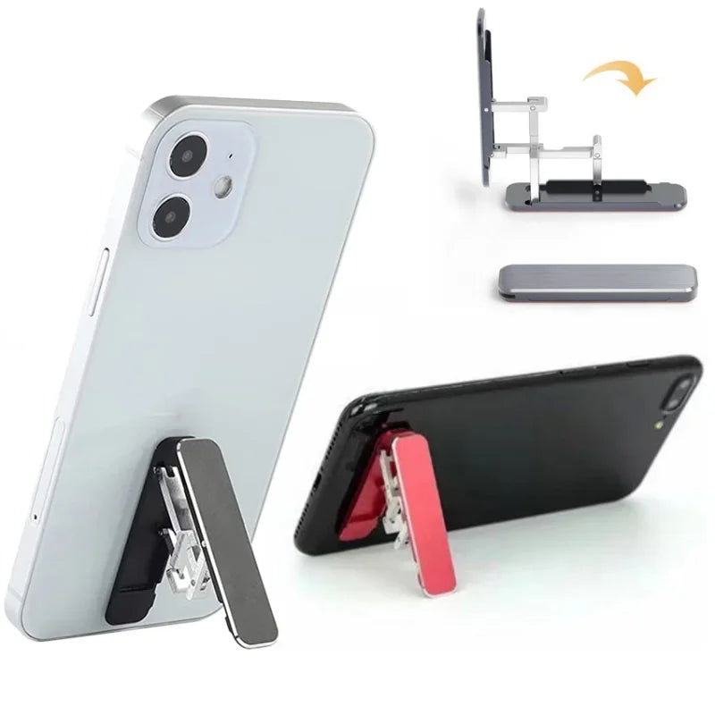 Compact Foldable Metal Phone Stand – Portable and Adjustable Holder