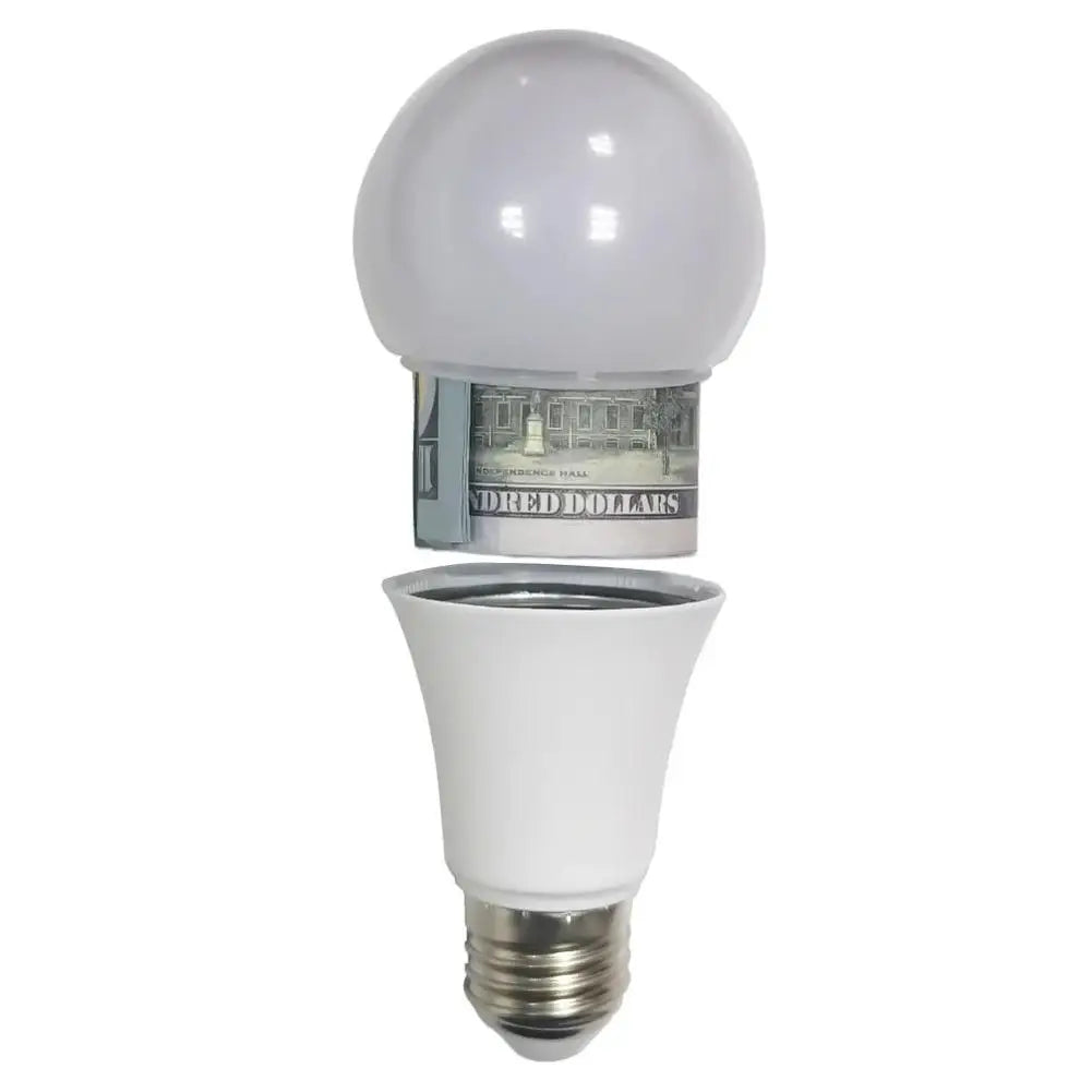 "Secret Light Bulb Diversion Safe: Hidden Storage Money Box"