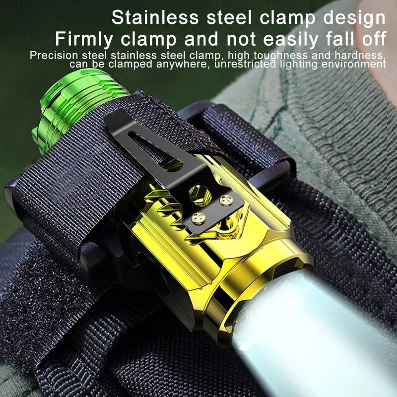 "Super Bright Rechargeable Mini Flashlight with 3 LEDs - Perfect for Emergencies!"