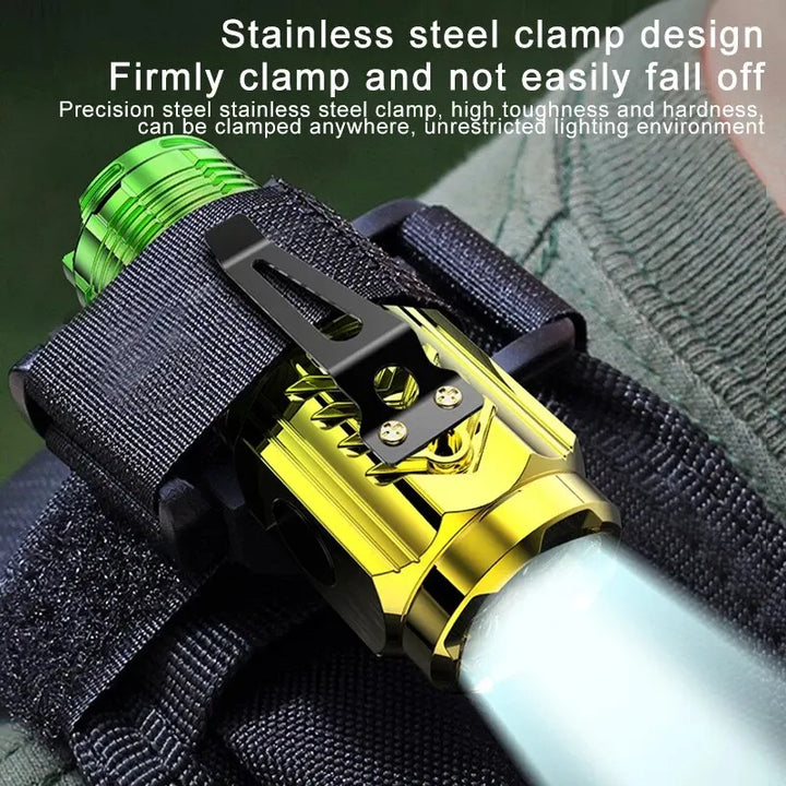 "Super Bright Rechargeable Mini Flashlight with 3 LEDs - Perfect for Emergencies!"