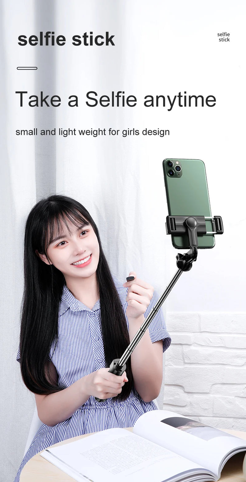 "Ultimate Selfie Stick: Hot Foldable Tripod with Detachable Remote Shutter for Smartphones"