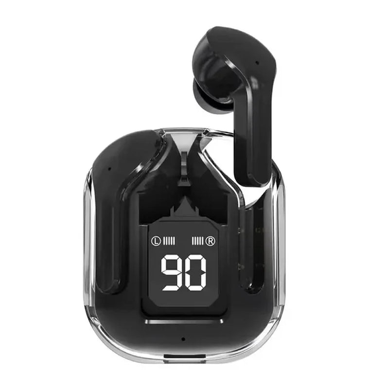 "Air 31: Transparent True Wireless Bluetooth Earbuds with LED Display - Perfect for Sports and Workouts!"