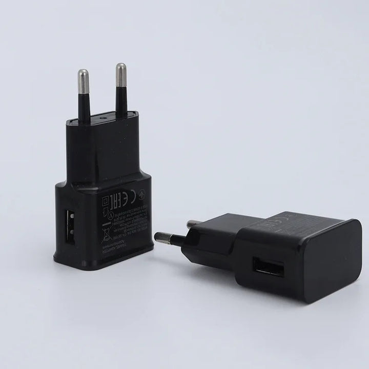 "Travel Smart Dual USB Power Adapter - Fast Charging for Your Smartphone on the Go!"