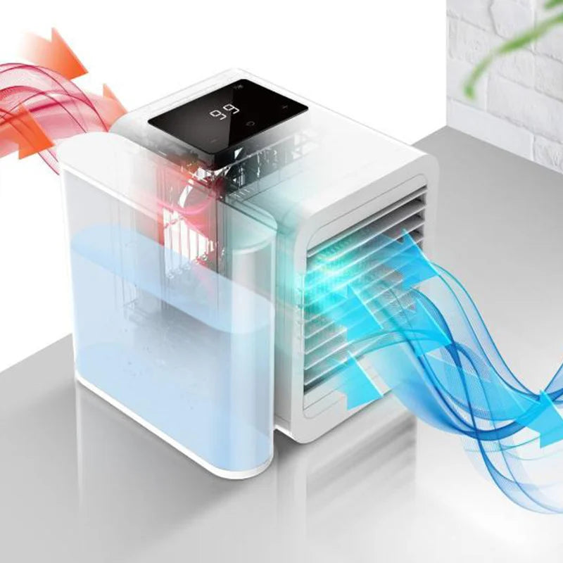 "Mini Portable Air Conditioner Fan with Aromatherapy Diffuser and Fast Cooling Technology - 1000ML Capacity"
