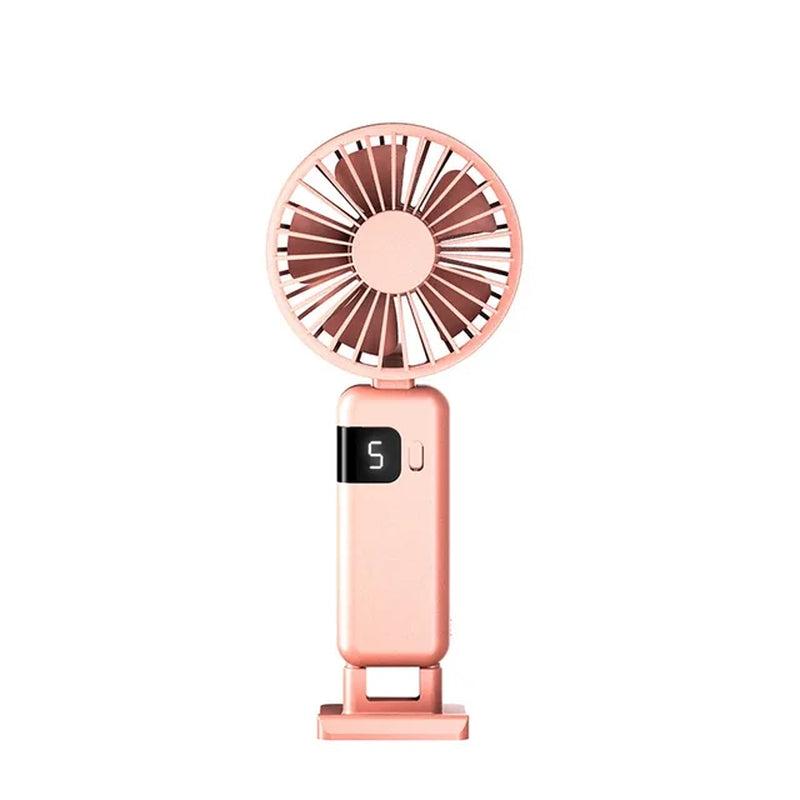 "Portable Rechargeable Neck Fan with Base - Stay Cool Anywhere! Free Shipping!"