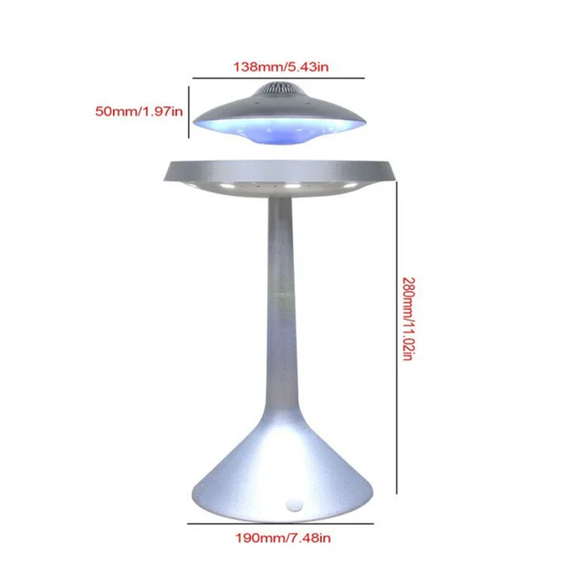 Levitating UFO Light: Floating LED Table Lamp with Bluetooth Speaker