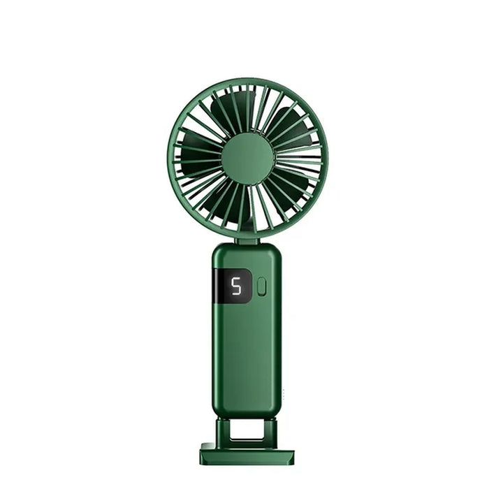 "Portable Rechargeable Neck Fan with Base - Stay Cool Anywhere! Free Shipping!"