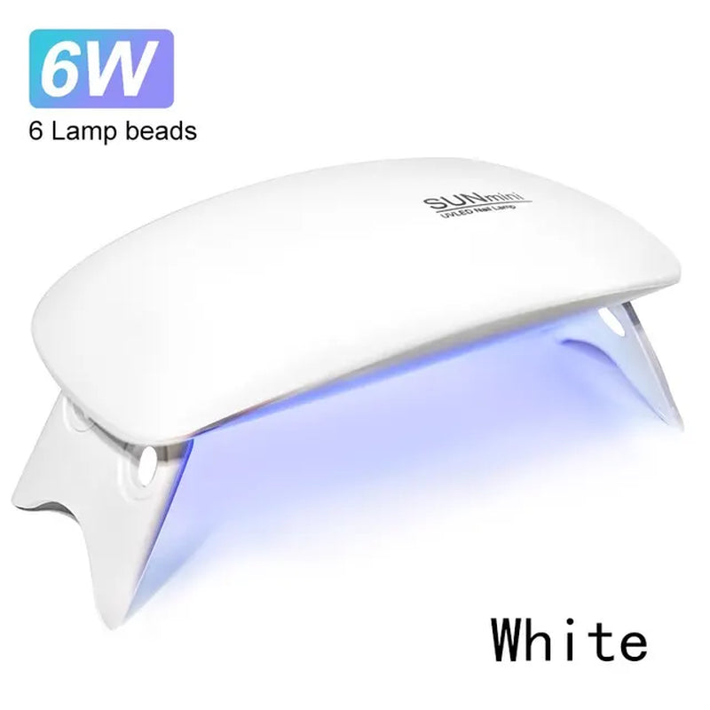 Portable 6W Mini UV Nail Dryer - Quick Drying Manicure Lamp