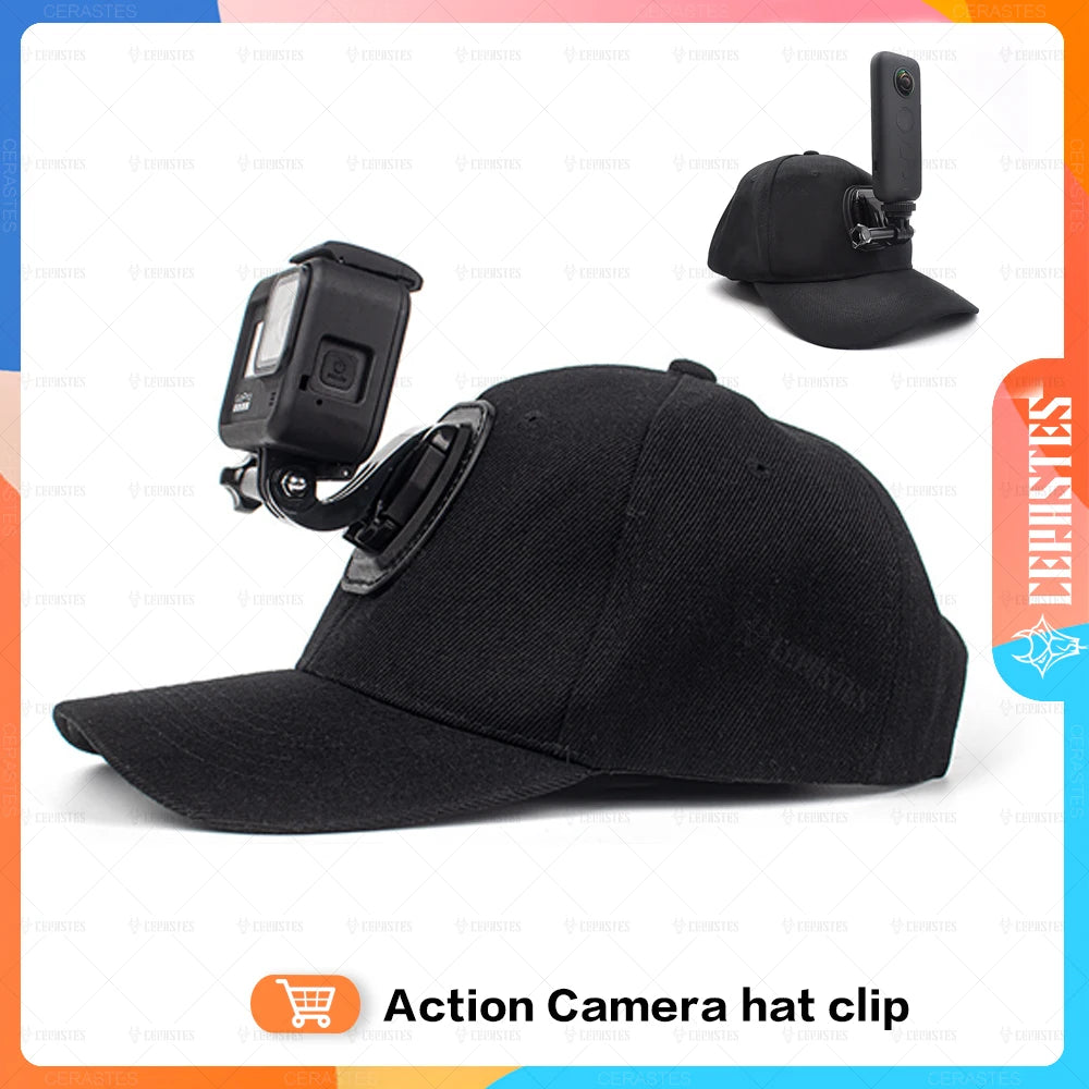 "Sun Cap with Camera Mount for Ultimate Outdoor Adventures!"