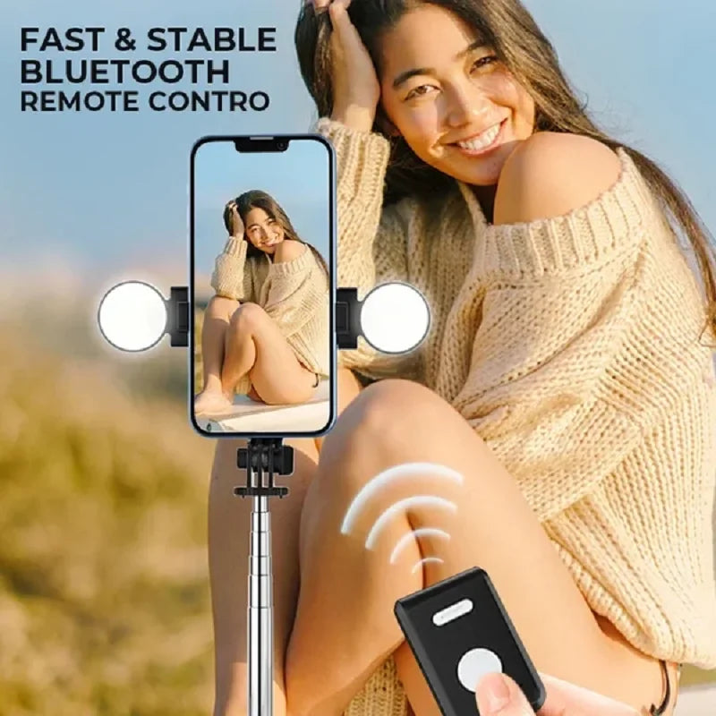 Multi-Functional Selfie Stick Tripod with Wireless Remote for iPhone and Samsung Devices