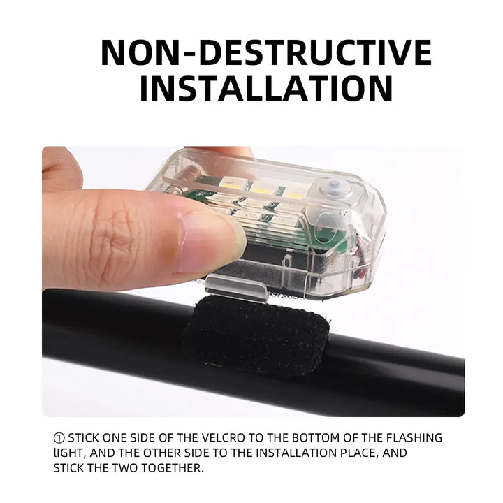 "Wireless Remote Controlled LED Strobe Light for Drones - Illuminate the Skies with Flashing Lights!"