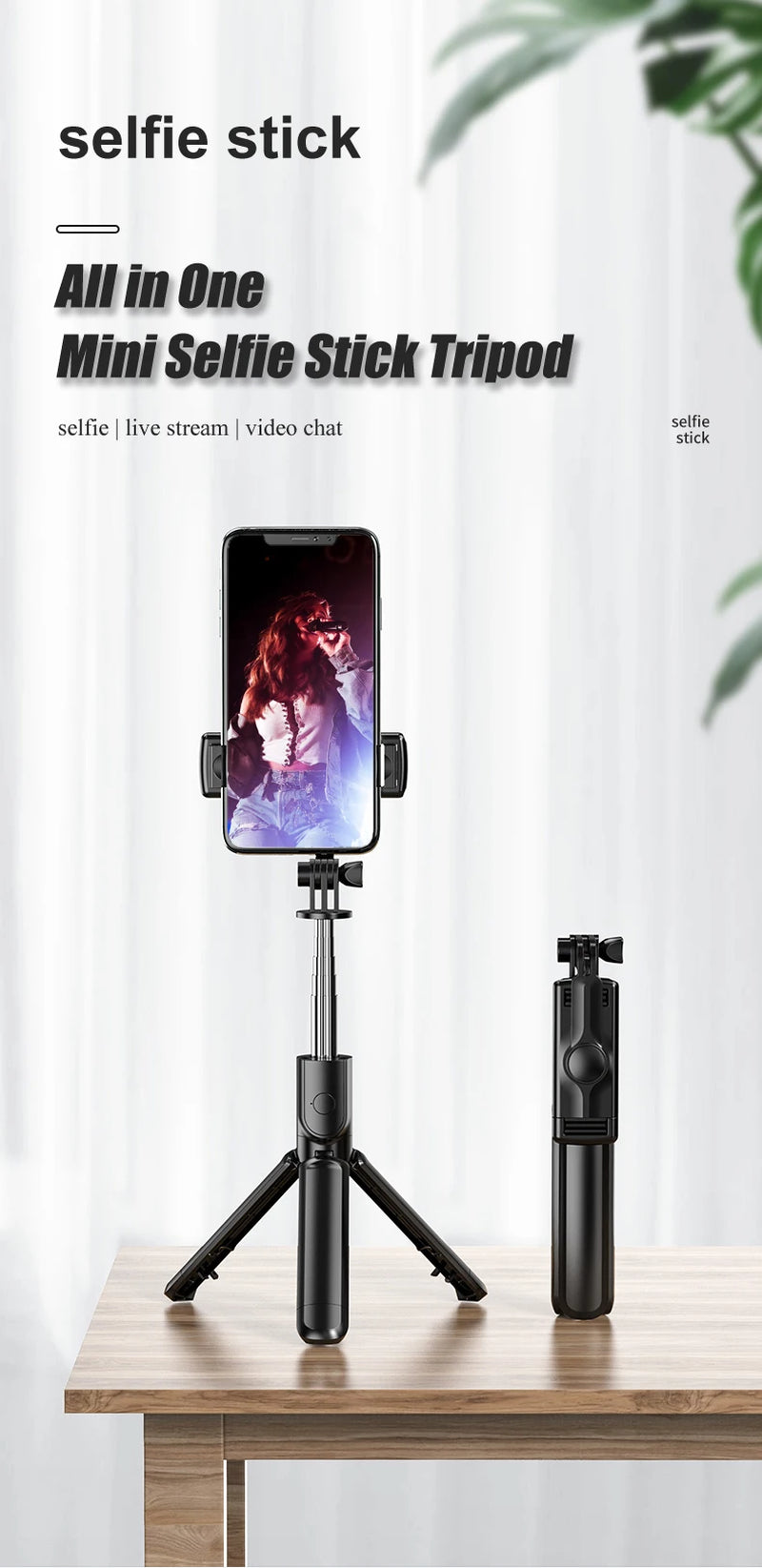 "Ultimate Selfie Stick: Hot Foldable Tripod with Detachable Remote Shutter for Smartphones"
