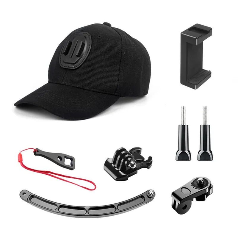 "Sun Cap with Camera Mount for Ultimate Outdoor Adventures!"