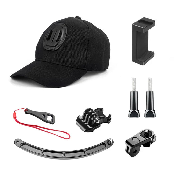 "Sun Cap with Camera Mount for Ultimate Outdoor Adventures!"