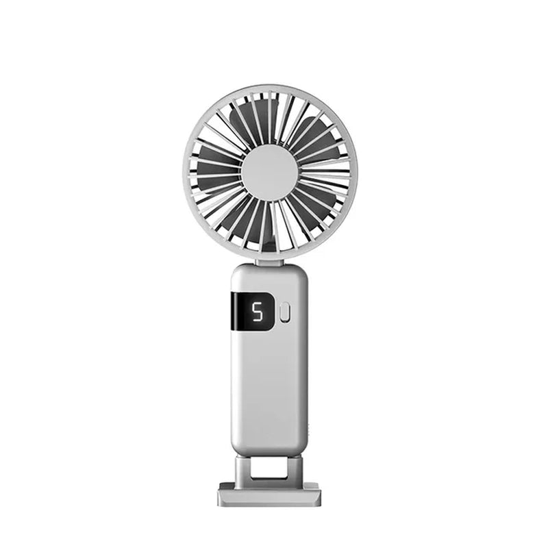 "Portable Rechargeable Neck Fan with Base - Stay Cool Anywhere! Free Shipping!"