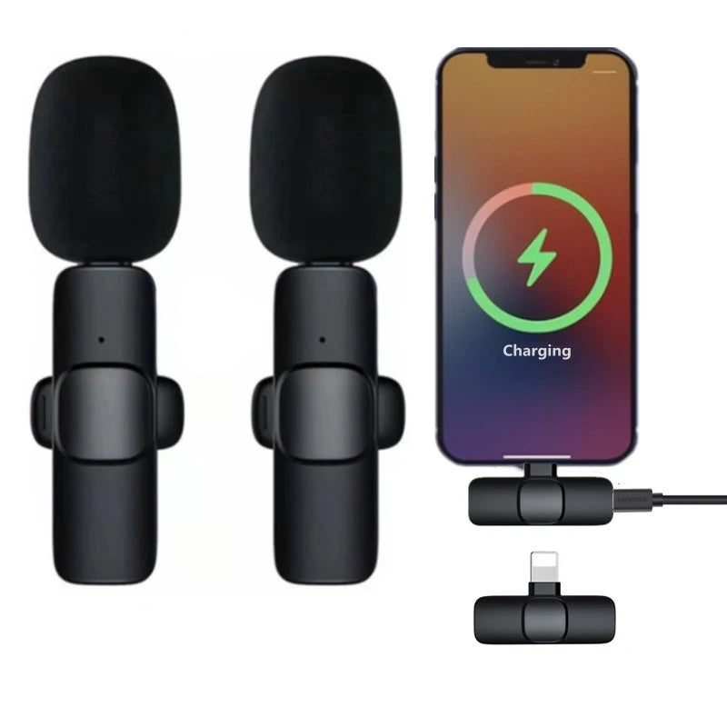 " Wireless Lavalier Microphone: Enhance Your Live Broadcasts, Interviews, and Vlogs with Professional Sound Quality!"