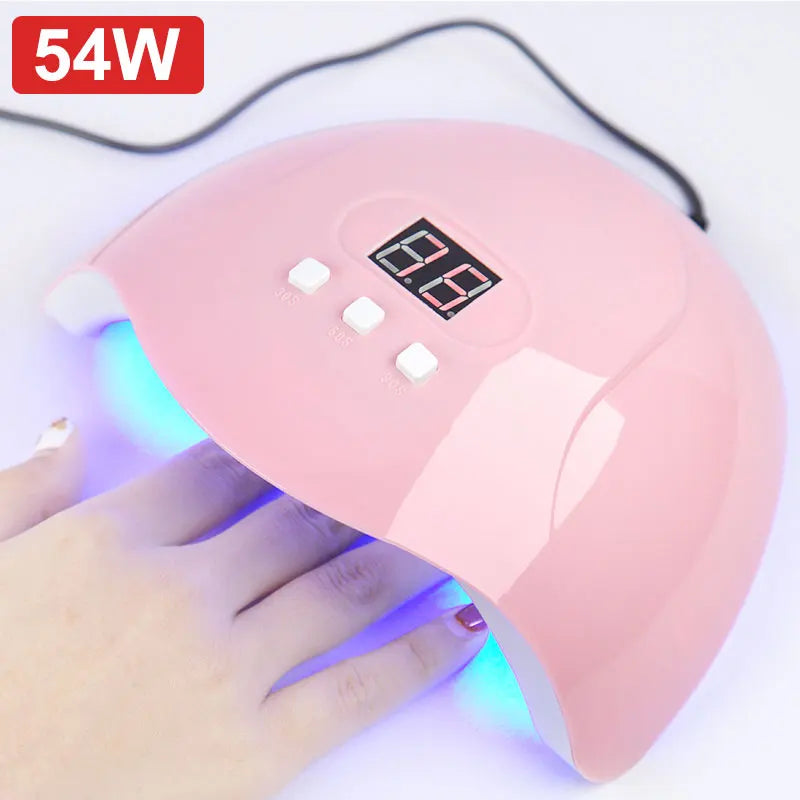 Portable UV LED Nail Dryer with 18 Beads - Fast Drying for Salon-Quality Nails