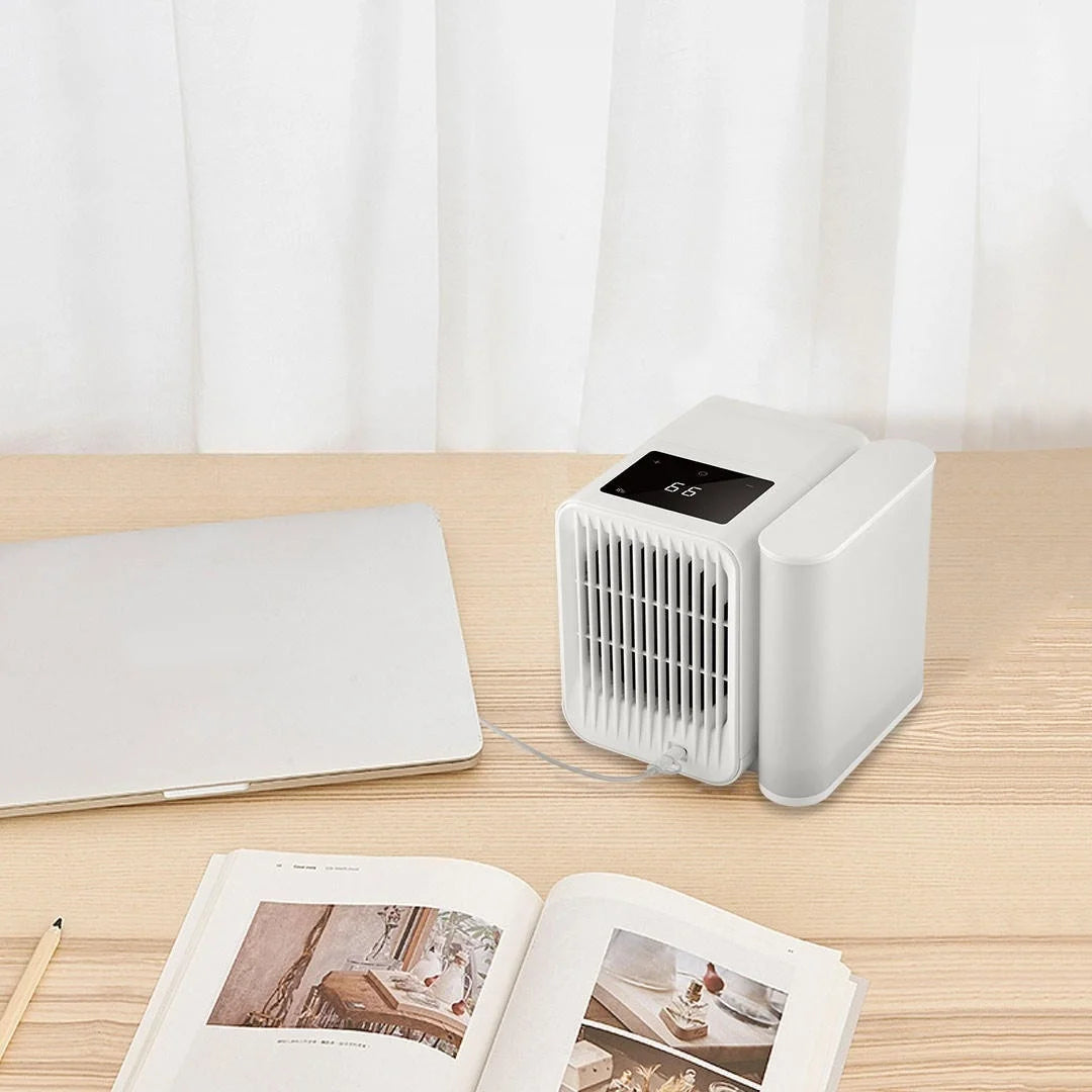 "Mini Portable Air Conditioner Fan with Aromatherapy Diffuser and Fast Cooling Technology - 1000ML Capacity"