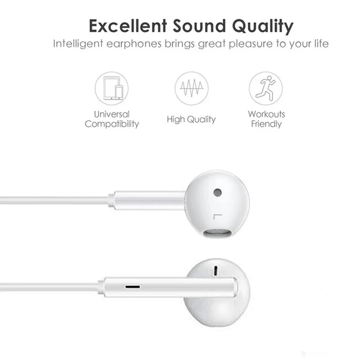 "Premium Wired Headphones for Apple iPhone - Compatible with Multiple Models and Bluetooth Earbuds Included"