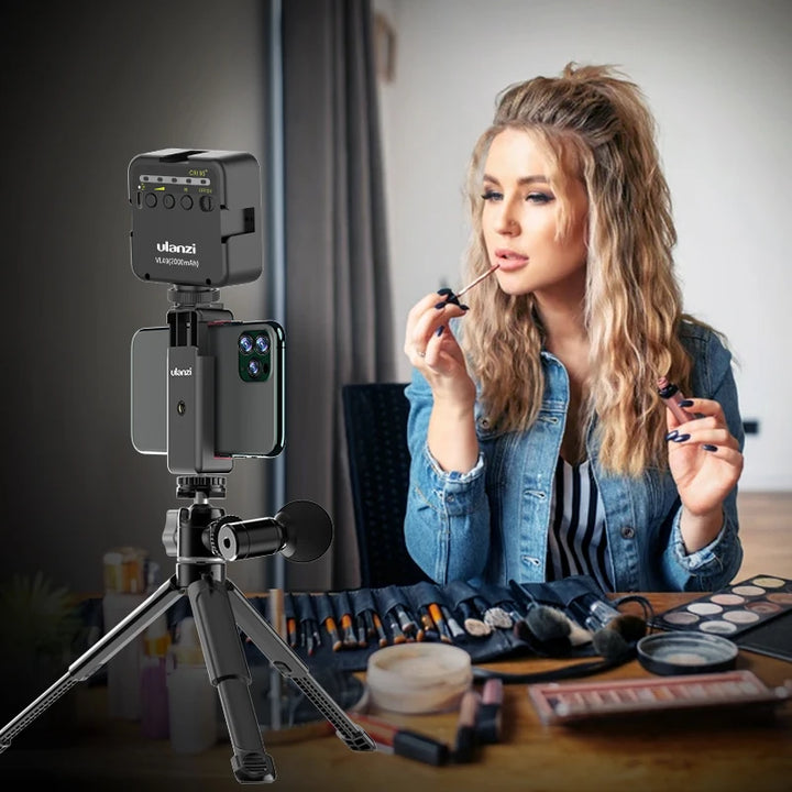 "Ultimate Vlogging Companion:  U-Vlog Lite Mini Tripod - 360° Ball Head, Cold Shoe, Selfie Stick - Perfect for Cameras, iPhones, Androids, and DSLRs!"