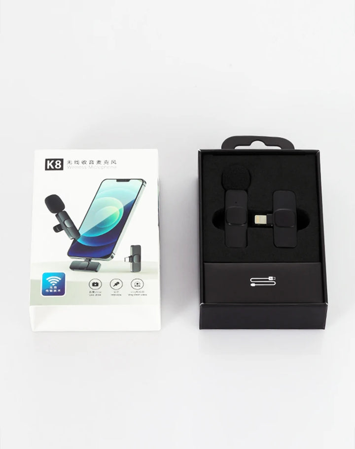 " Wireless Lavalier Microphone: Enhance Your Live Broadcasts, Interviews, and Vlogs with Professional Sound Quality!"