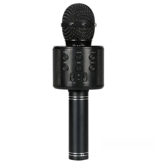 Spectacular Karaoke Mic - For Adults and Kids - Rechargeable Bluetooth Speaker with Wireless Microphone and Voice Changer