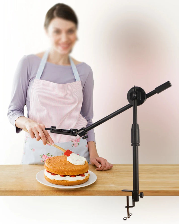 "Tabletop Smartphone Video Shooting Kit with Ring Light"