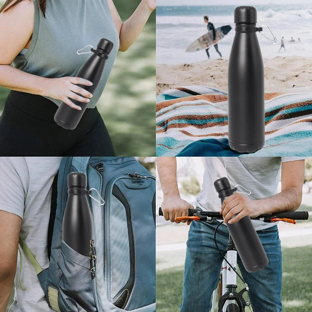 Stealthy Steel Water Bottle Safe with Hidden Compartment