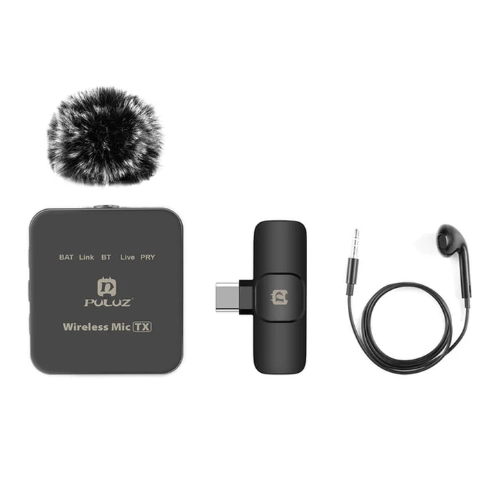 "Ultimate Wireless Microphone System for Seamless Live Streaming and Vlogging - Perfect for Interviews, Smartphones, Computers, and Cameras with 10M Transmission Range"