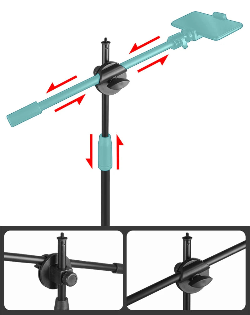 "Tabletop Smartphone Video Shooting Kit with Ring Light"