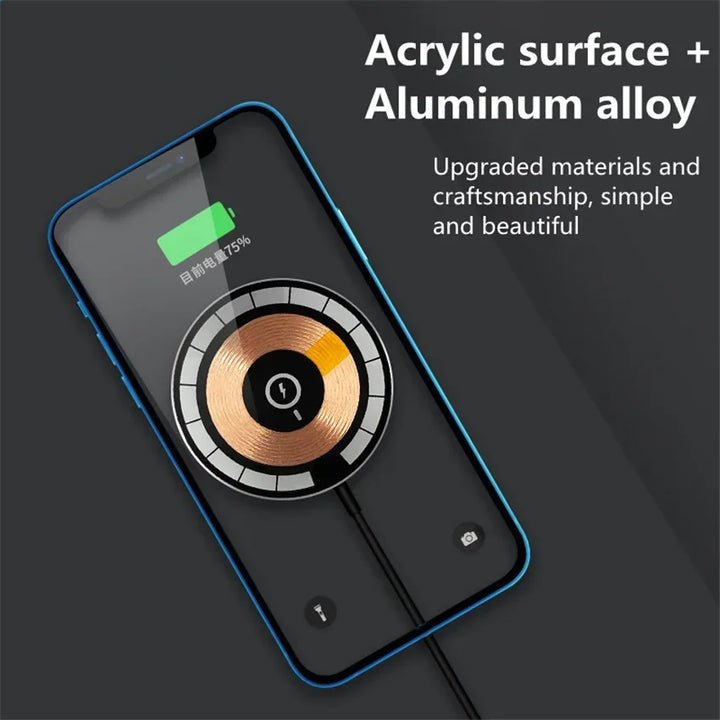 "Ultimate 100W Magnetic Wireless Charger Pad for iPhone, Airpods & More - Fast Charging Station with Macsafe PD Technology"