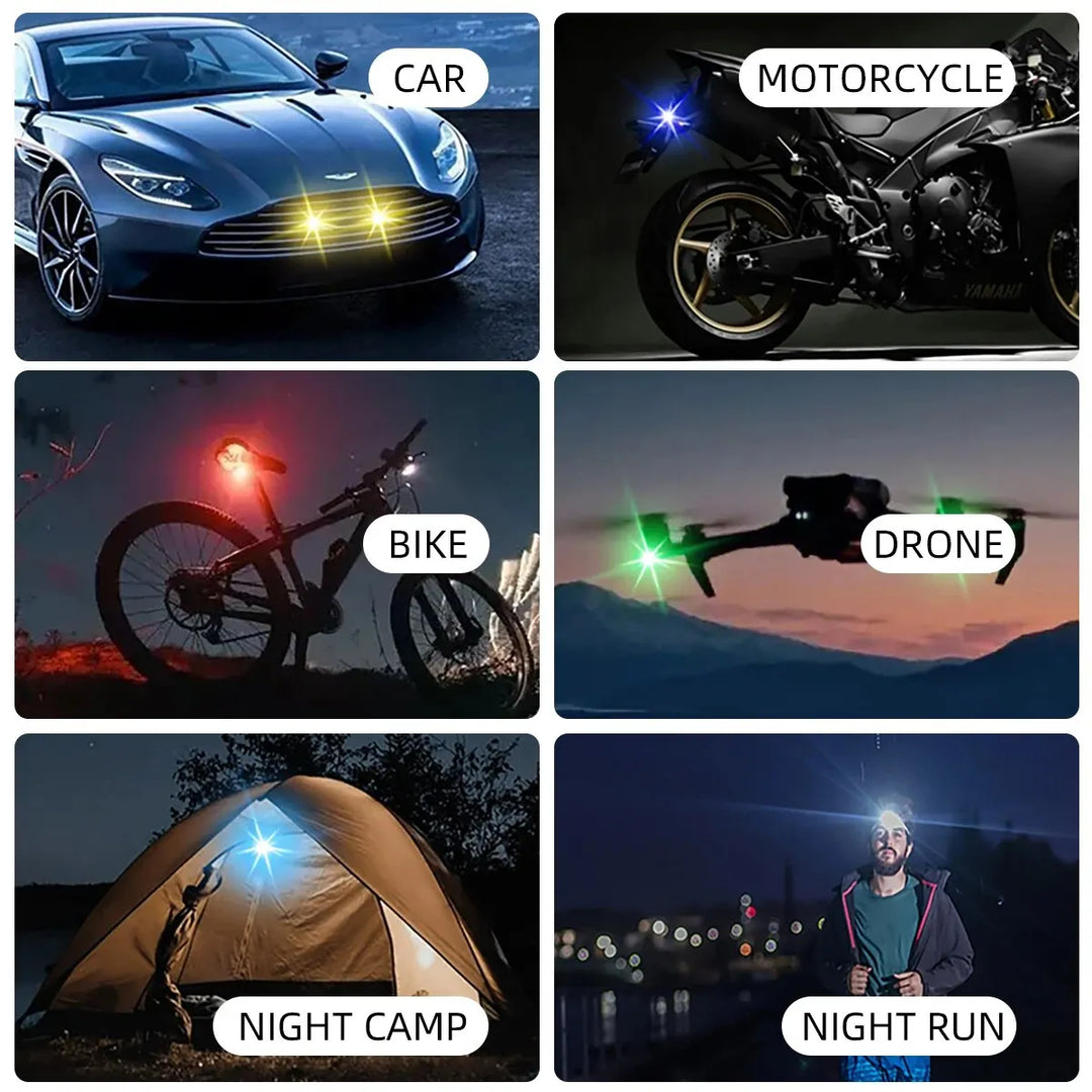 "Wireless Remote Controlled LED Strobe Light for Drones - Illuminate the Skies with Flashing Lights!"