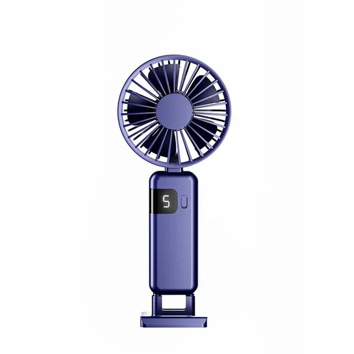 "Portable Rechargeable Neck Fan with Base - Stay Cool Anywhere! Free Shipping!"