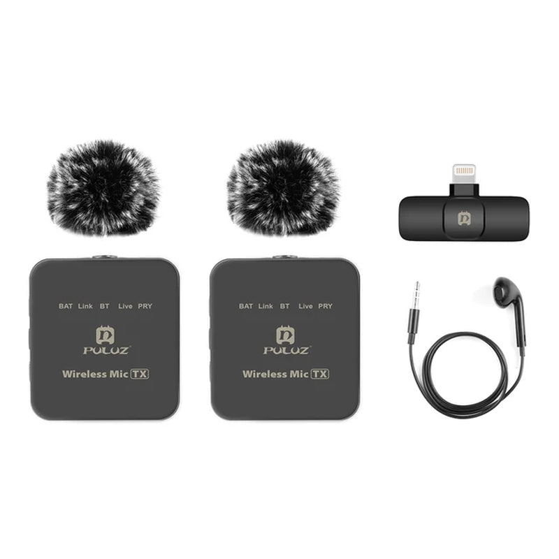 "Ultimate Wireless Microphone System for Seamless Live Streaming and Vlogging - Perfect for Interviews, Smartphones, Computers, and Cameras with 10M Transmission Range"