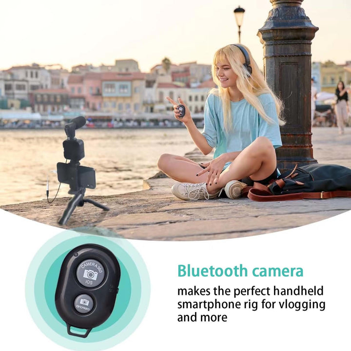 Professional Product Title: "Professional Smartphone Vlogging Kit with Tripod, Mini Microphone, and Accessories for TikTok, YouTube, and Live Streaming