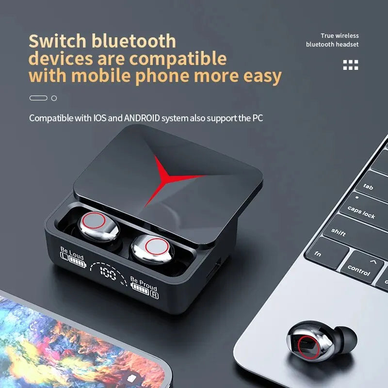 Wireless Gaming Earbuds with Bluetooth 5.3 and Mic for iPhone Xiaomi