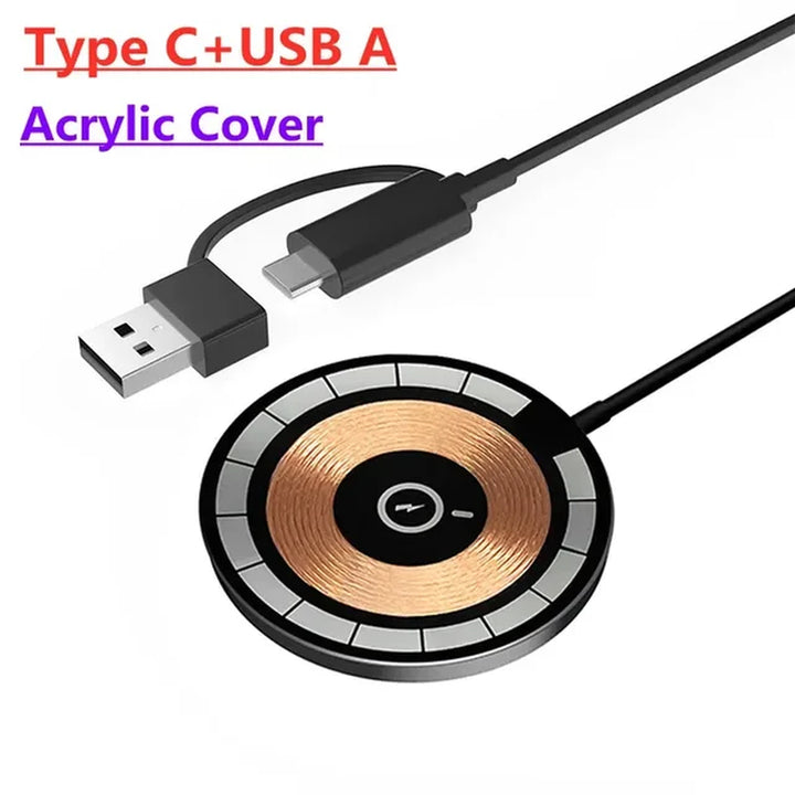 "Ultimate 100W Magnetic Wireless Charger Pad for iPhone, Airpods & More - Fast Charging Station with Macsafe PD Technology"