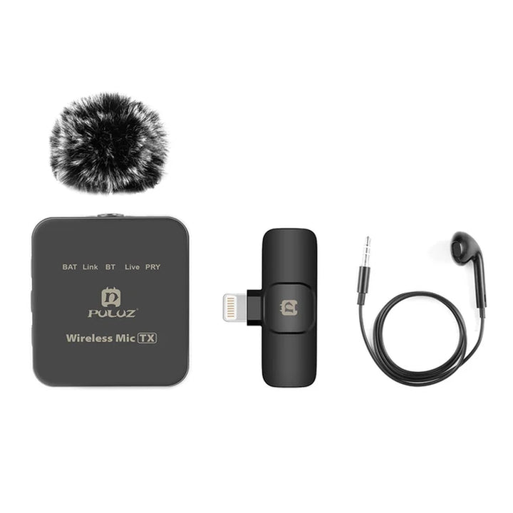 "Ultimate Wireless Microphone System for Seamless Live Streaming and Vlogging - Perfect for Interviews, Smartphones, Computers, and Cameras with 10M Transmission Range"