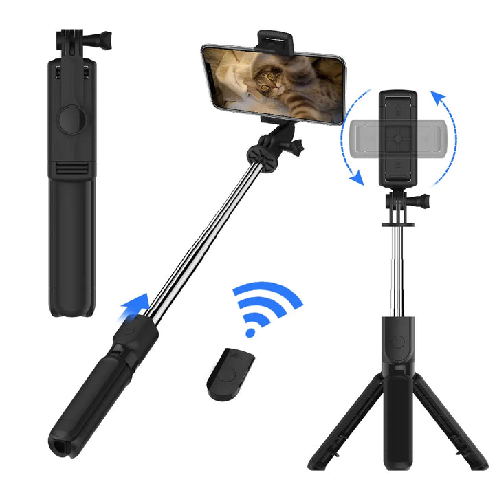 "Ultimate Selfie Stick: Hot Foldable Tripod with Detachable Remote Shutter for Smartphones"