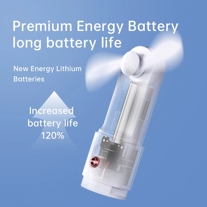 Ultra Long Battery Life Pocket Fan: Portable Mini Handheld Fan with 3-Speed High Wind