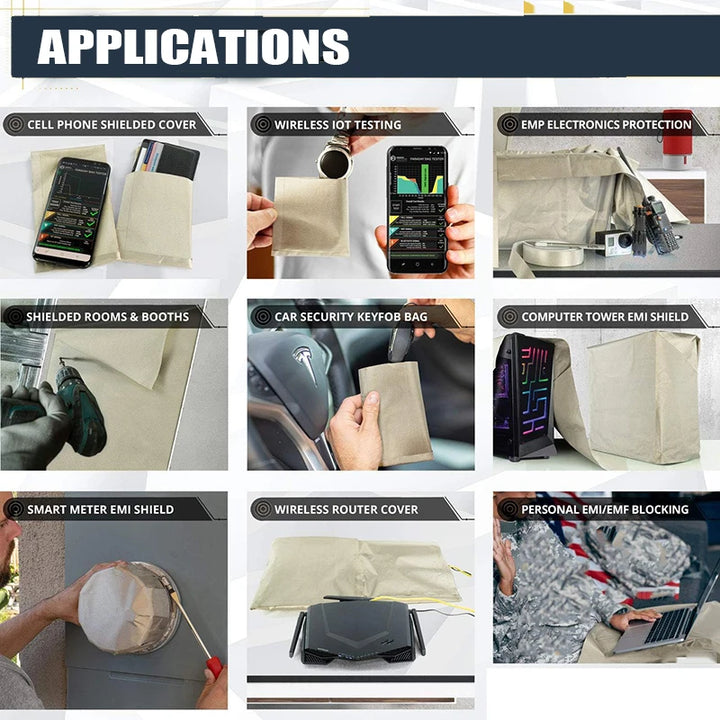 "EMF Shielding Faraday Fabric: Block RFID, Wifi, and Radiation Signals"