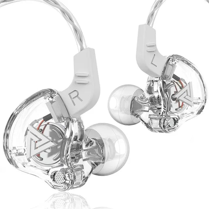 "QKZ AK6 Copper Driver Hifi Earphones - Bass-Boosted Stereo Headphones with Mic"