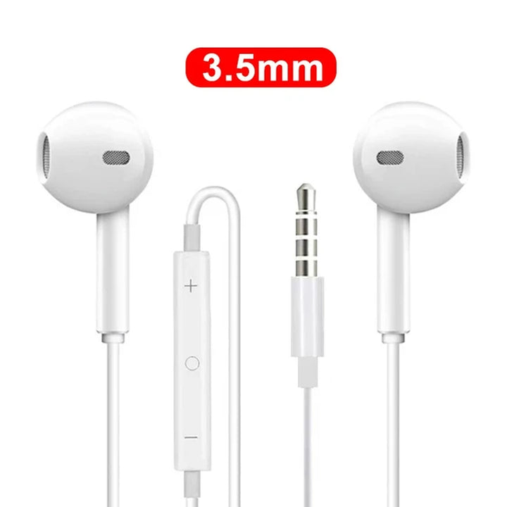 "Premium Wired Headphones for Apple iPhone - Compatible with Multiple Models and Bluetooth Earbuds Included"